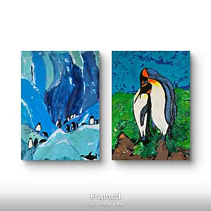 Ewa Mościszko - Eisbrecher-Komposition auf Leinwand