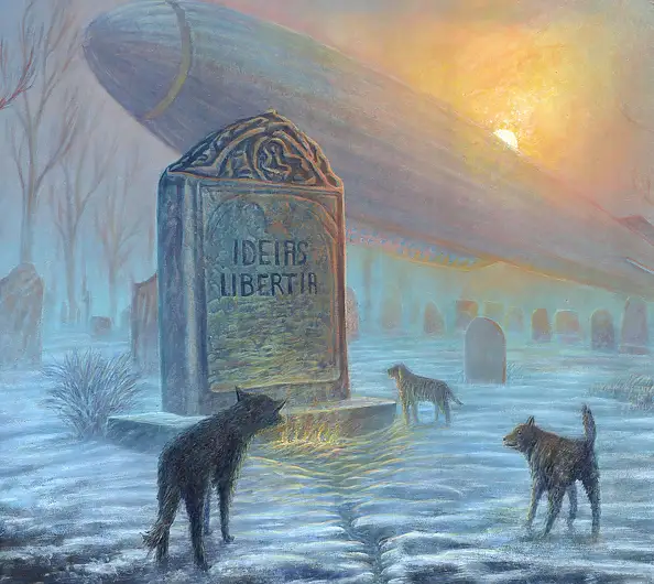 Krzysztof Polaczenko, Idee di libertà, Dipinto acrilico - pannello, 90 x 60