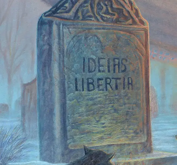 Krzysztof Polaczenko, Idee di libertà, Dipinto acrilico - pannello, 90 x 60