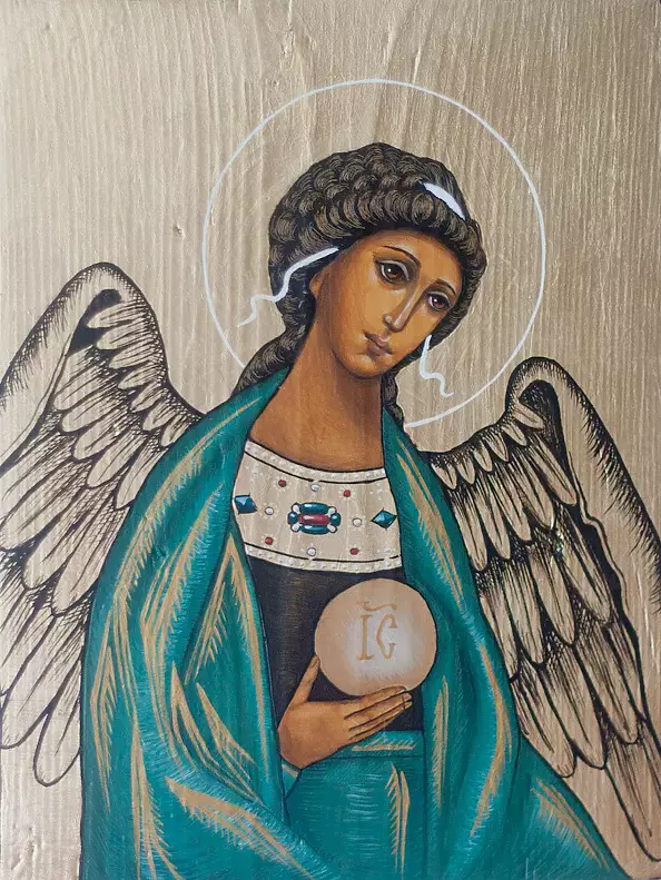 Anna Kloza Rozwadowska - Icon Guardian Angel Memorial First Holy Communion.
