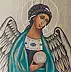 Anna Kloza Rozwadowska - Icon Guardian Angel Memorial Erstkommunion.