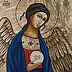 Anna Kloza Rozwadowska - Icon Guardian Angel in Cornflower Robes Christmas gift