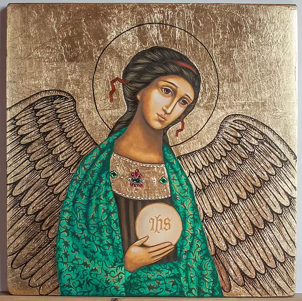 Anna Kloza Rozwadowska - Angel in Emerald Robe