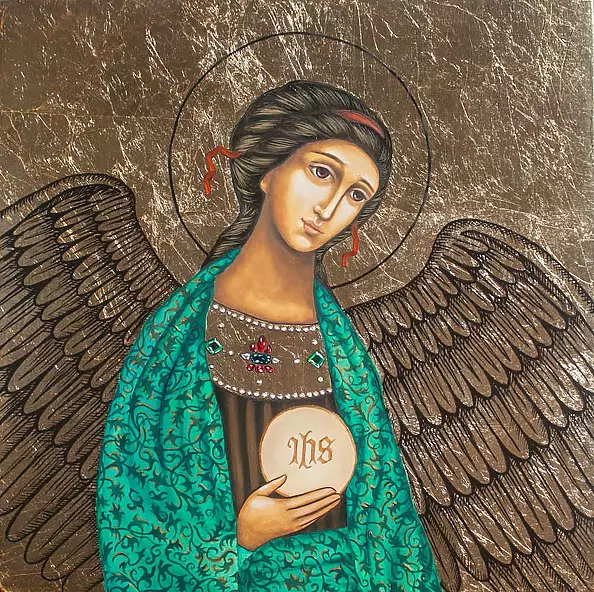 Anna Kloza Rozwadowska - Angel in Emerald Robe