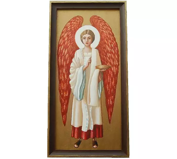Pracownia Artefakty - Angel icon in a white robe