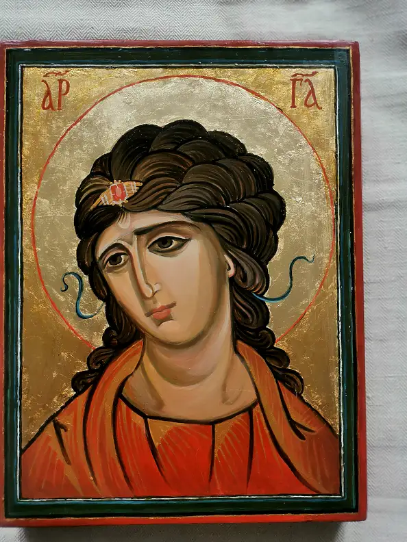 Olga Wielogórska, Icona dell'Arcangelo Gabriele, Altri, Tempera - tavola, 23 x 30