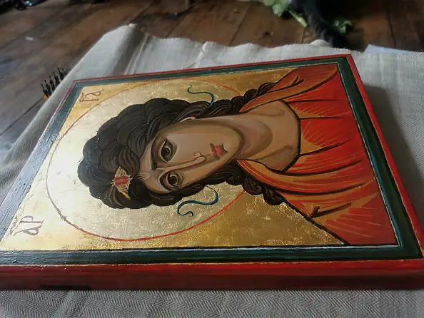 Olga Wielogórska, Icona dell'Arcangelo Gabriele, Altri, Tempera - tavola, 23 x 30