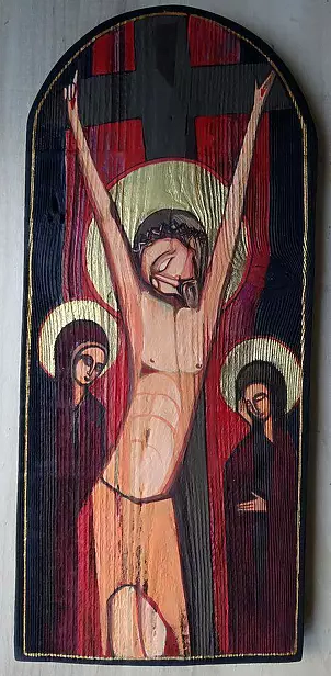 Stanisław Polaniak - Ikona Autorska z cyklu Droga Męki Pańskiej II