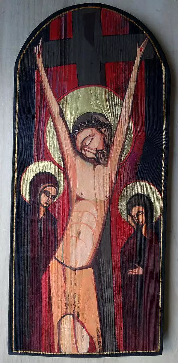 Stanisław Polaniak - Ikona Autorska z cyklu Droga Męki Pańskiej II