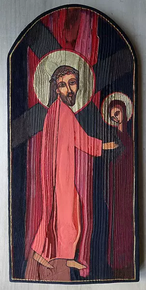 Stanisław Polaniak - Ikona Autorska z cyklu Droga Męki Pańskiej