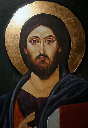   - Icon Christ Pantocrator souvenir Holy Communion