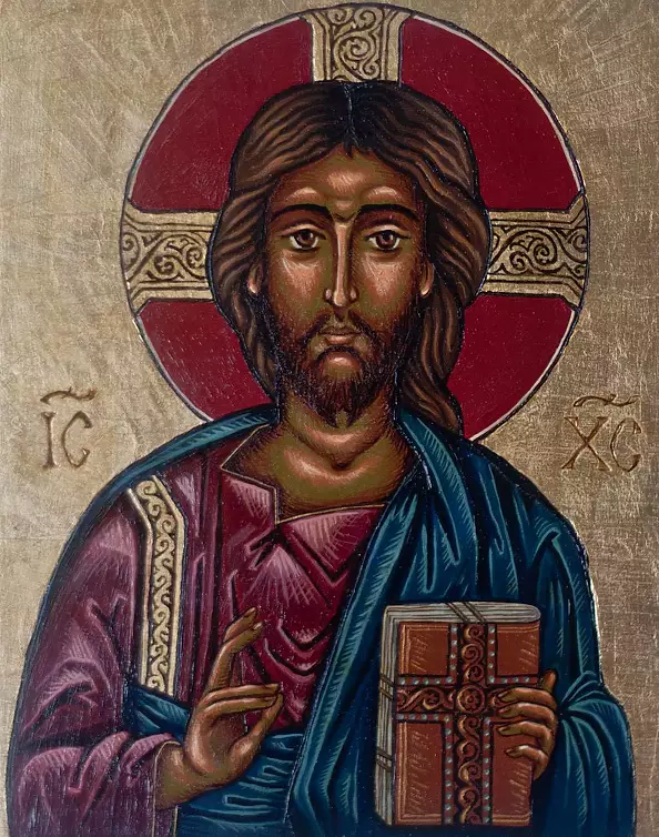 Anna Kloza Rozwadowska - Icon Christ Pantocrator