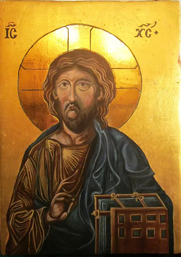 Michalina Drewniak Mosurek - Icon Christ Pantocrator