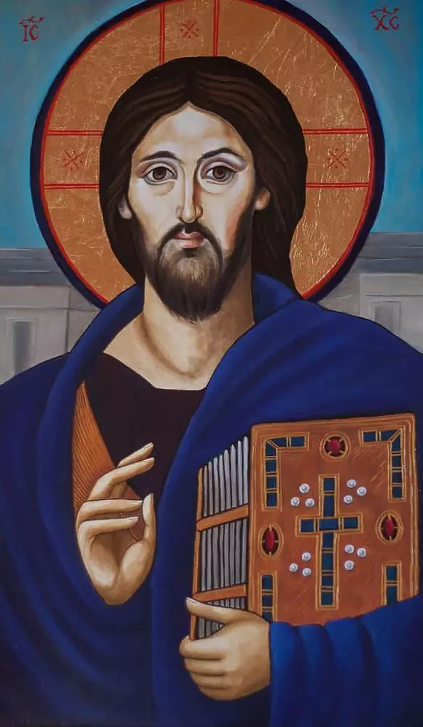 Anna Kloza Rozwadowska - Ikona Chrystus Pantokrator prezent na rocznicę ślubu