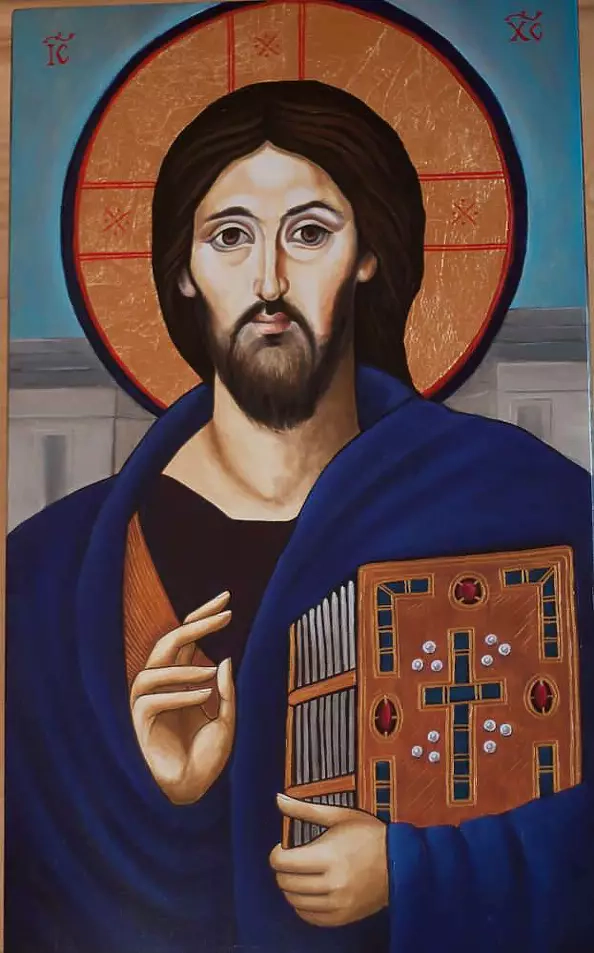 Anna Kloza Rozwadowska - Ikona Chrystus Pantokrator prezent na rocznicę ślubu