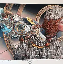 Tomasz Sętowski, Icône du Temps, encre, Impression giclée - papier, 100 x 80