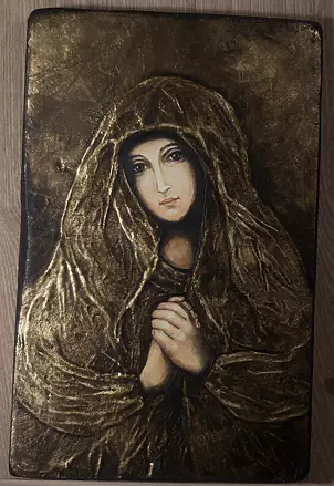 Anna Kloza Rozwadowska - Icon Madonna by Sassoferrato - Madonna Sobieski