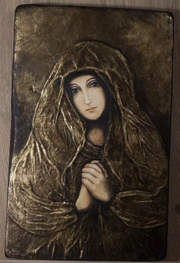 Anna Kloza Rozwadowska - Icon Madonna by Sassoferrato - Madonna Sobieski