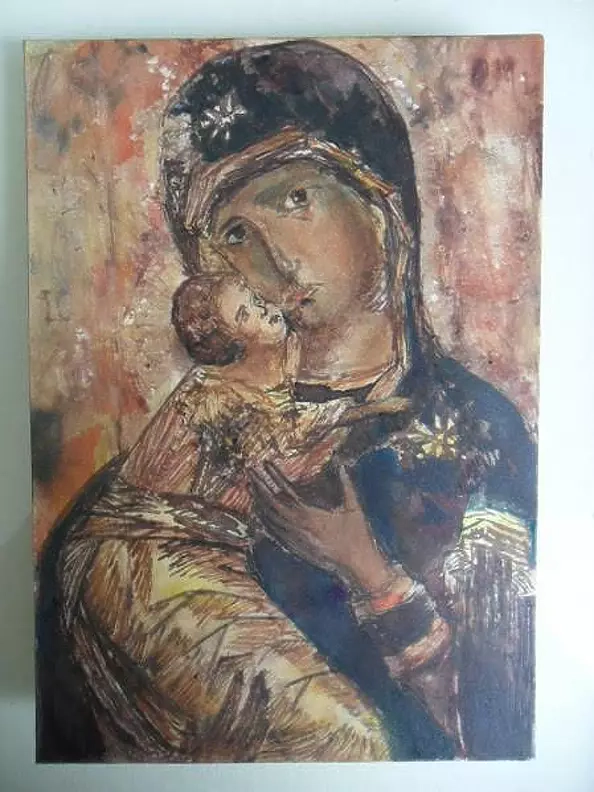 Jacek Kamiński - Ikona Matka Boska z Dzieciątkiem