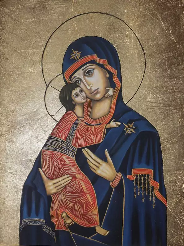 Anna Kloza Rozwadowska - Ikona "Matka Boża Czuła"  (Eleusa)