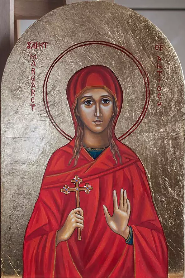 Anna Kloza Rozwadowska - Icon Saint Małgorzata patron