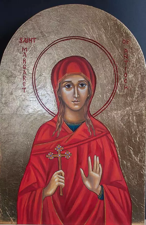 Anna Kloza Rozwadowska - Icon Saint Małgorzata patron