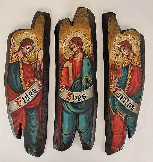 Tadeusz Zieliński - Ikona - Trójca Św. Wiara, Nadzeja,Miłość