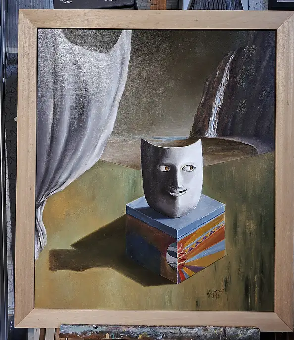 Giovanni Greco, Le mistificateur, Peinture à l'huile - toile, 60 x 70