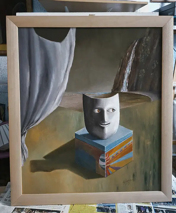Giovanni Greco, Le mistificateur, Peinture à l'huile - toile, 60 x 70
