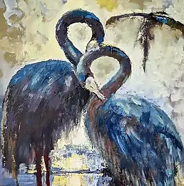 Krzysztof Obara, BildKW124, Acrylgemälde - Leinwand, 90 x 120
