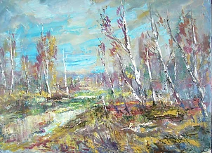 Kazimierz Komarnicki - Autumn Impression 2024 Birches