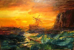 Kazimierz Komarnicki - Impression sea wg.Aiwasowskiego