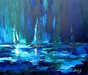 Jerzy Stachura - Impression blue VII