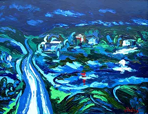 Jerzy Stachura - Impression of the blue route