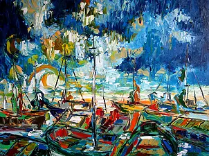 Jerzy Stachura - impression fishing