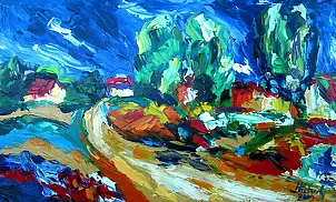 Jerzy Stachura - Impression of the rural road