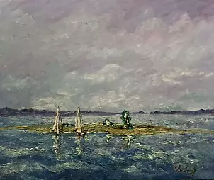   - Impression with an island