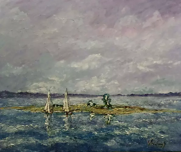 Jerzy Stachura - Impression with an island