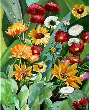 Teresa Kopańska - "In the garden"