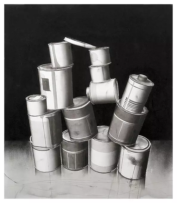 Hugo Silva - Ink and charcoal on paper