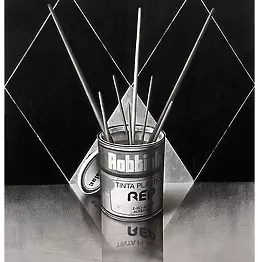 Hugo Silva - Ink and charcoal on paper