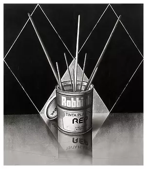   - Ink and charcoal on paper