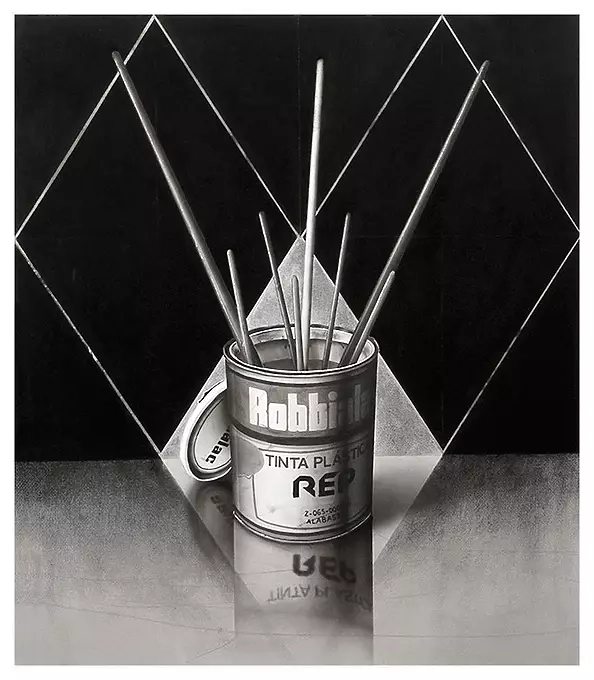 Hugo Silva - Ink and charcoal on paper