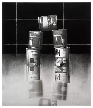   - Ink and charcoal on paper