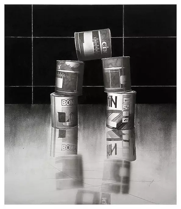 Hugo Silva - Ink and charcoal on paper