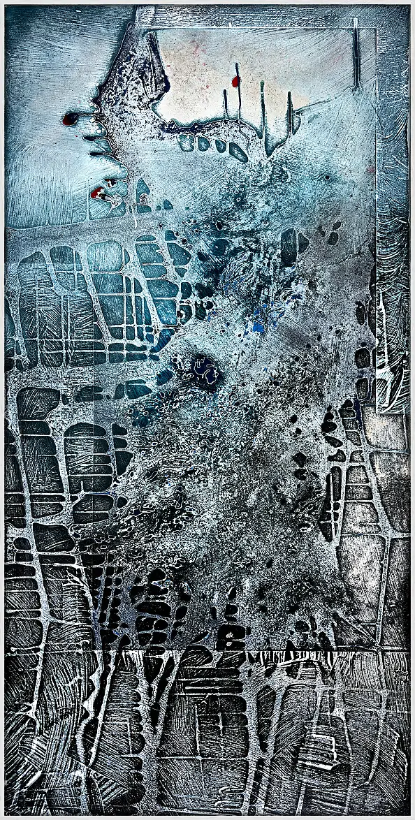 Jakub Margasinski, Inny świat, Obraz akrylowy - deska, 60 x 120