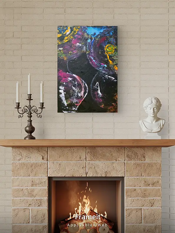 Ewa Mościszko, Inséparable, Peinture acrylique - , 50 x 70