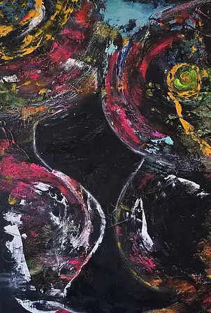 Ewa Mościszko, Between the worlds, Obraz akrylowy - , 50 x 70