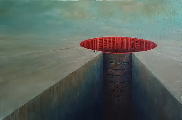 Paula Staniec, Introspekcja , Obraz akrylowy - płótno, 90 x 60