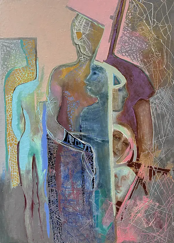 Anna Lupa Suchy, Intymna przestrzeń, Obraz olejny - płótno, 50 x 70